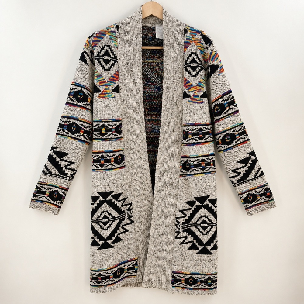 Northern Angel Boho Southwestern Cardigan Womens Large Tribal Western Duster